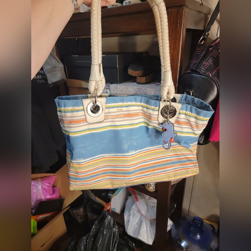 Coach nautical rope purse